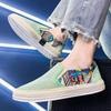 Fashion Men Casual Shoes Breathable Vulacnized Shoes Loafers Sneakers Outdoor Comfort Slip On Flat Canvas Shoe Adult Moccasins Zapatos