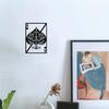 Metal Wall Art Vintage Hanging Sculpture Home Decor Living Room Wall Decor Indoor Ornament