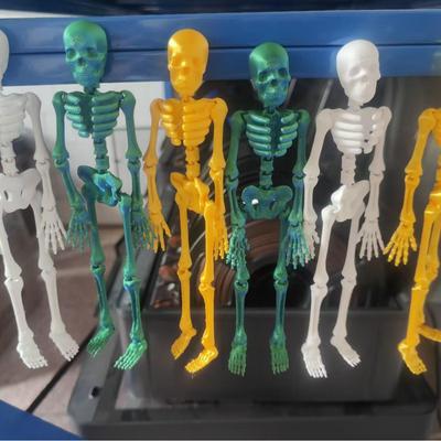 3D Printed Movable Skeleton Magnet - Halloween Home Decoration Gift