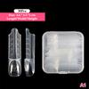 30/60/70/150Pcs Space Hollow French Crystal Extension 3D With Scale Nail Dual Forms Nail Mold Reusable UV Glue Nail Extension