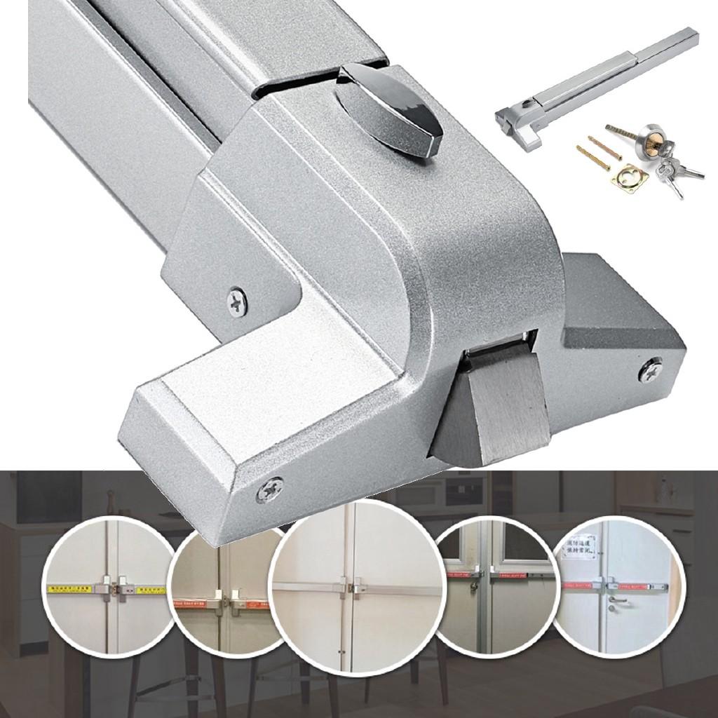 65cm/100cm Hardware Lock Latch Fire Channel Heavy Duty Metal Door Push Bar Panic Exit Device Lock Handle