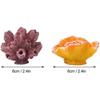 TOPINCN Artificial Coral, 2pcs Realistic Artificial Resin Coral Plants Decorative Aquarium Decor Fish Decorations Fresh Salt Water Ornament