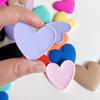 Parche con Forma de Corazón de Resina Multicolor para Joyería DIY, Pinza para el Cabello, Funda de Teléfono, Suministros de Manualidades para Coser