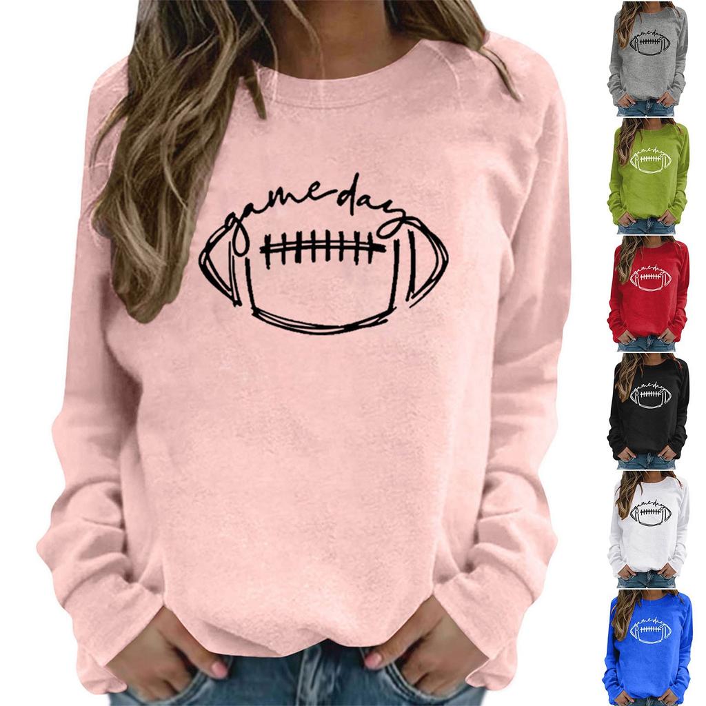 Unisex Fashion Printed Neck Long Sleeve Sweatshirt for Casual Wear