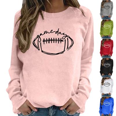 Unisex Fashion Printed Neck Long Sleeve Sweatshirt for Casual Wear