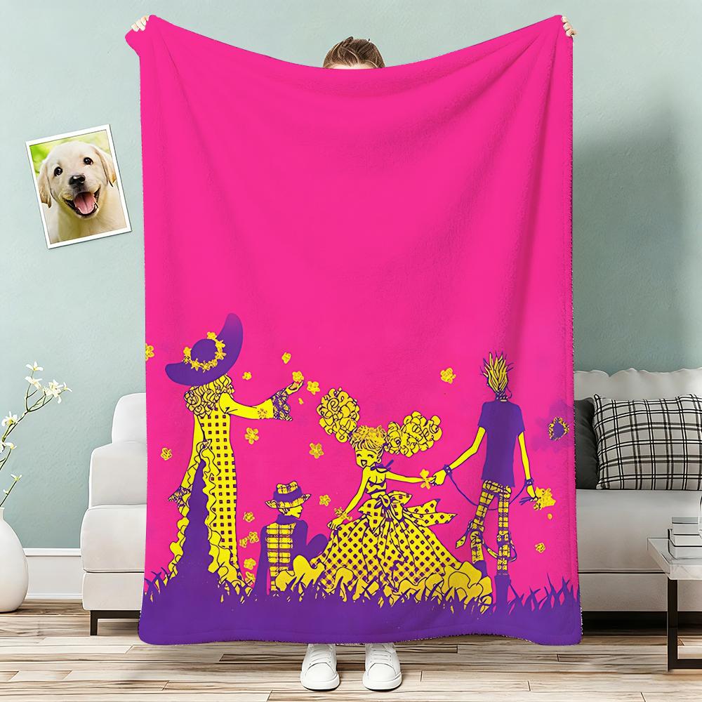 Anime Paradise Kiss Throw Lightweight 240G Flannel Blanket Soft Skin-Friendly For Summer Cooling