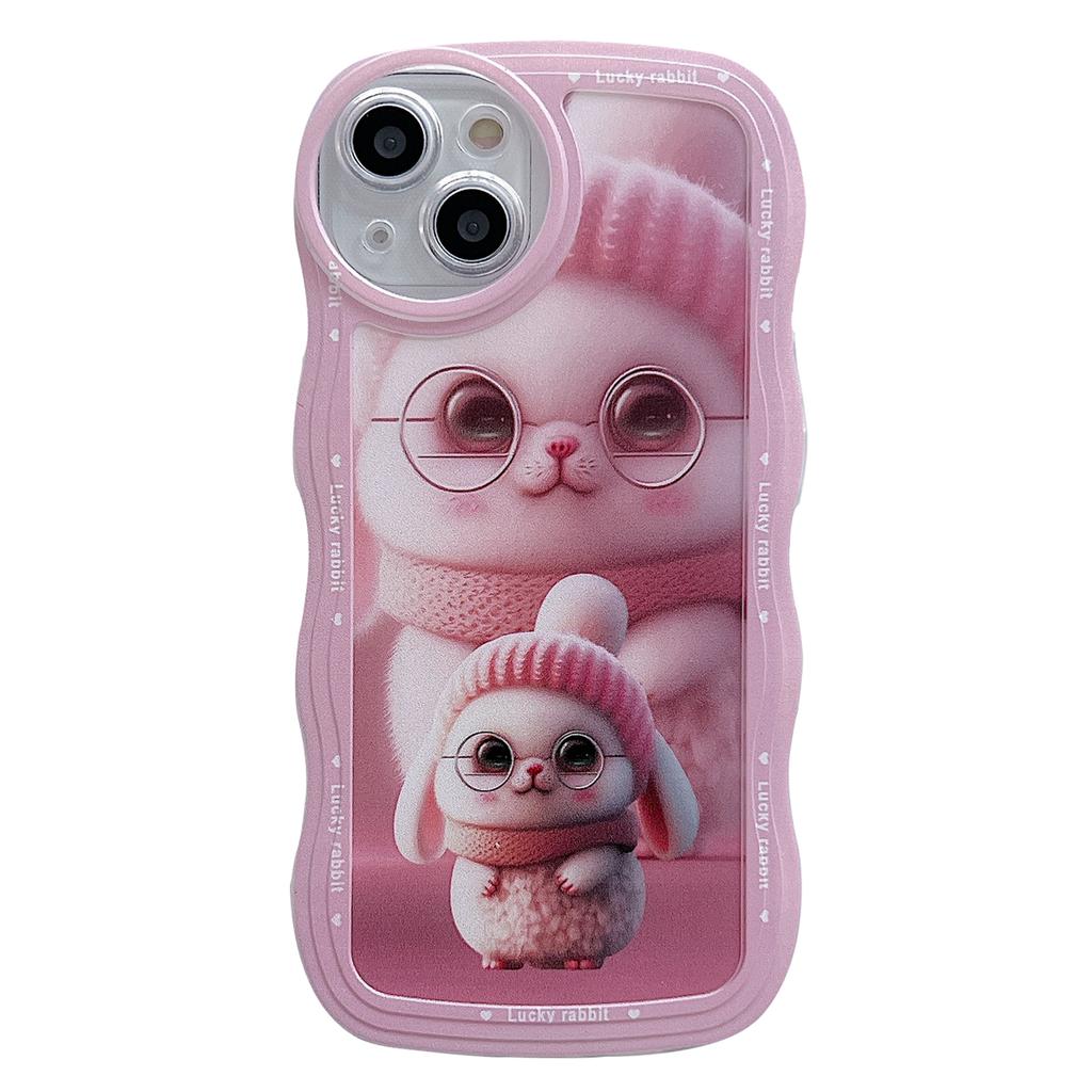 For iPhone 13 Case Wave Shape Edge Anti-Scratch Phone Protector