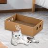 Cat Scratching Box Large Cat Cardboard House Corrugated Paper Cat Scratcher Pad Grinding Claw Furniture Protection Pet Supplies