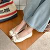 Xiaoxiangfeng French Temperament Ballet Single Shoes New Versatile Soft Sole Not Tired Foot Bow Mary Jane Women's Shoes