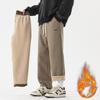 Winter Cord Sweatwear Herren Plüsch Dickes Fleece Sweatpant Lammwolle Thermohose Freizeithose Winddicht Warme Baumwollhose