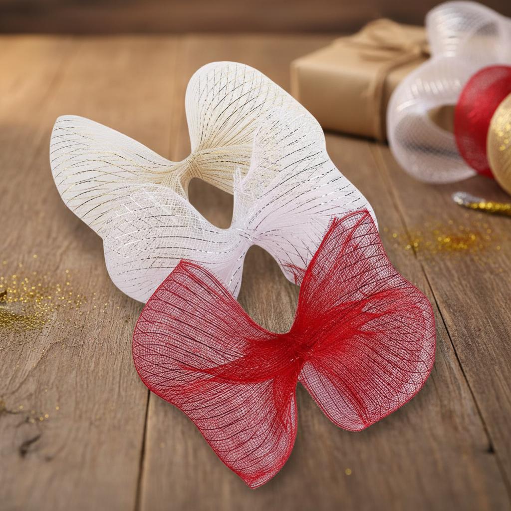 Christmas Wreath 10Yards*26CM Christmas Tree Gauze Mesh Tulle Roll Plastics Colorful Xmas Tree Ribbon Net Gift Wrapping