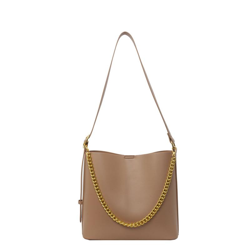 Textured Large-capacity Chain Tote Bag Women's New Fashion Student Commuter Bag Shoulder Messenger Bag