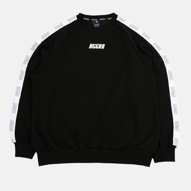 Eogeulo [Set Item] Logo Tape Sweatshirt Tracksuit Set Black