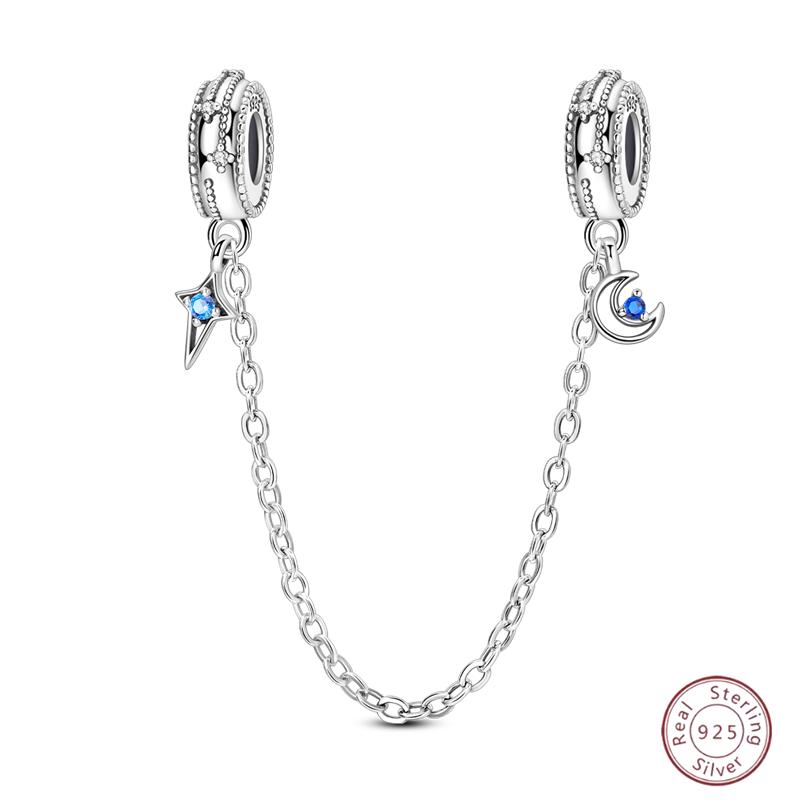 Copper Safety Chain Rainbow Flower Inlaid Zirconia Beads Suitable For Original Bracelet Bracelet Diy Jewelry