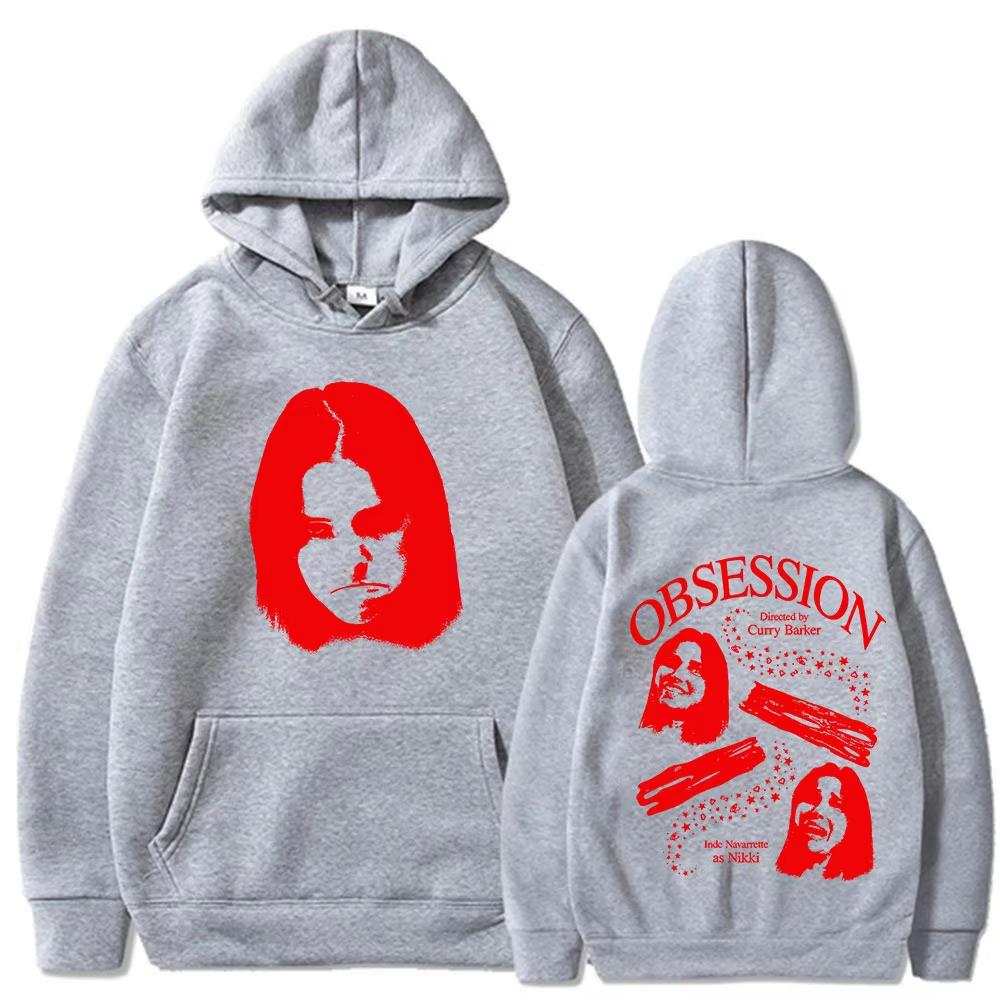 Horror Movie Fan Nikki Hoodie, Men's Fashion Vintage Gothic Long Sleeve Loose Hooded Sweatshirt Streetwear Hoodies