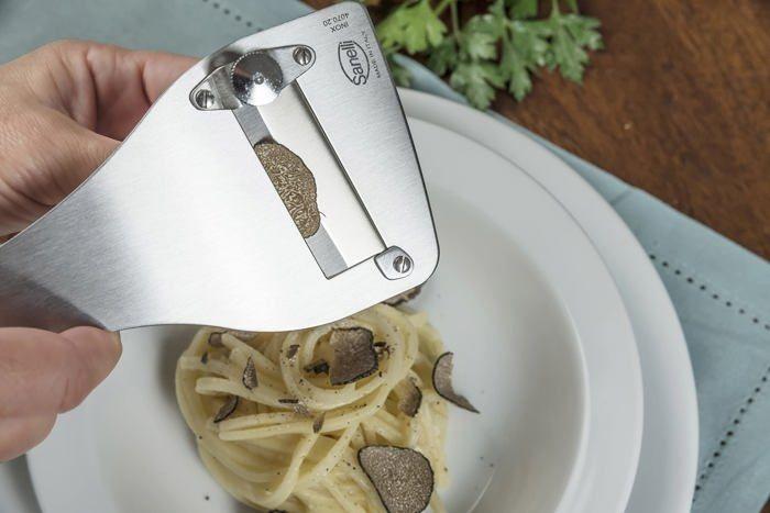 Mandoline - sanelli - 407120 - acier inoxydable - réglage précis - 0,2 à 3 mm