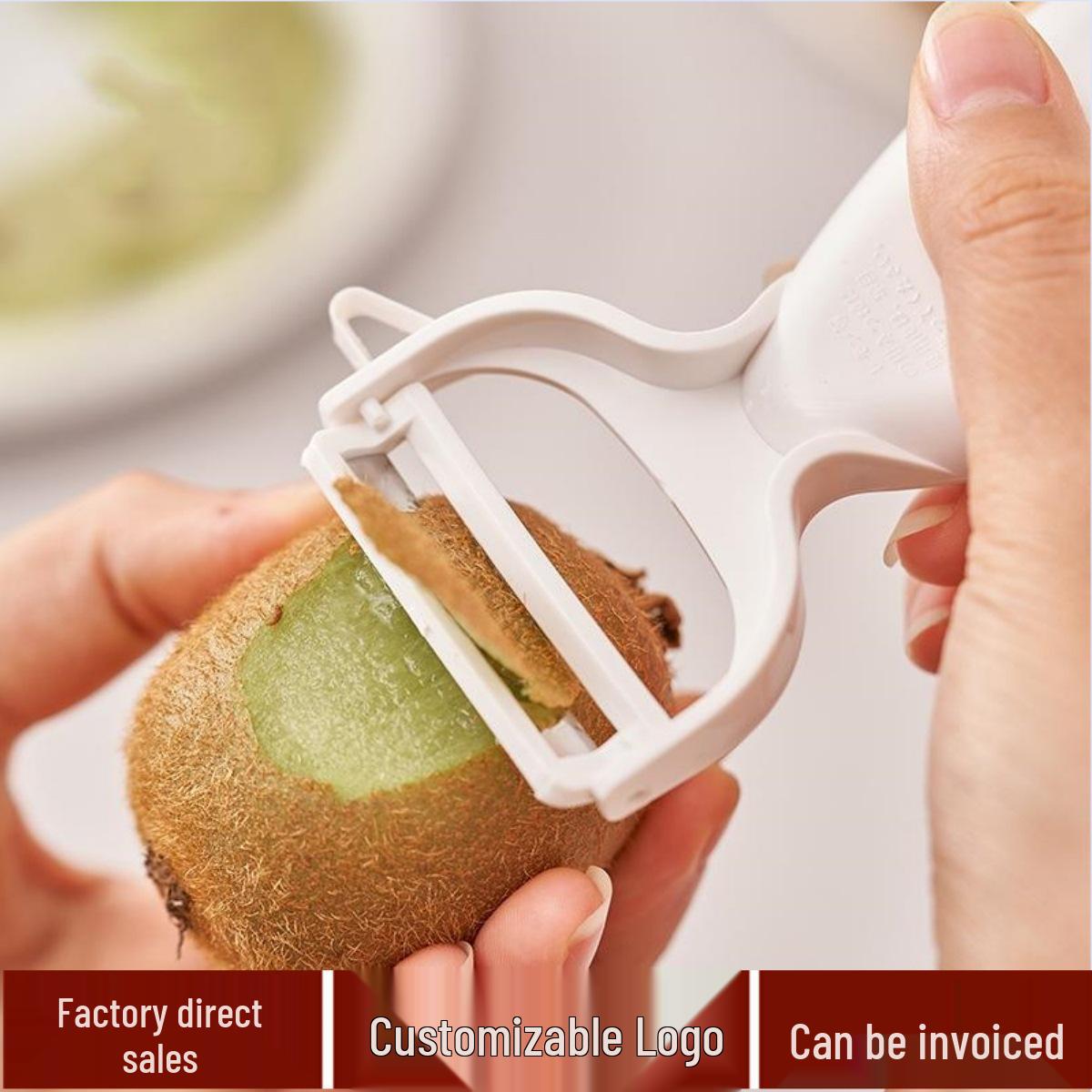 Stainless Steel Multi-Functional Peeler & Grater for Apples, Potatoes, Fruits, Vegetables, and Melons белый