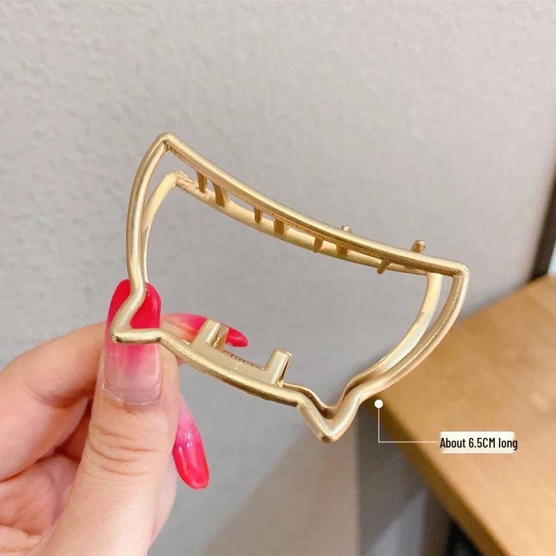 High-End Large Metal Claw Hair Clip for Women - Elegant Updo Accessory