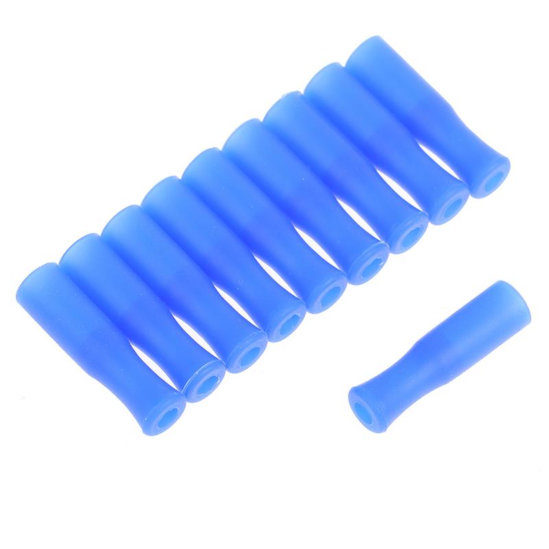 10/20Pcs Straw Tip Cover Food Grade Silicone Cover Caps Reusable Anti Burn Protector Party Supplies Accessories