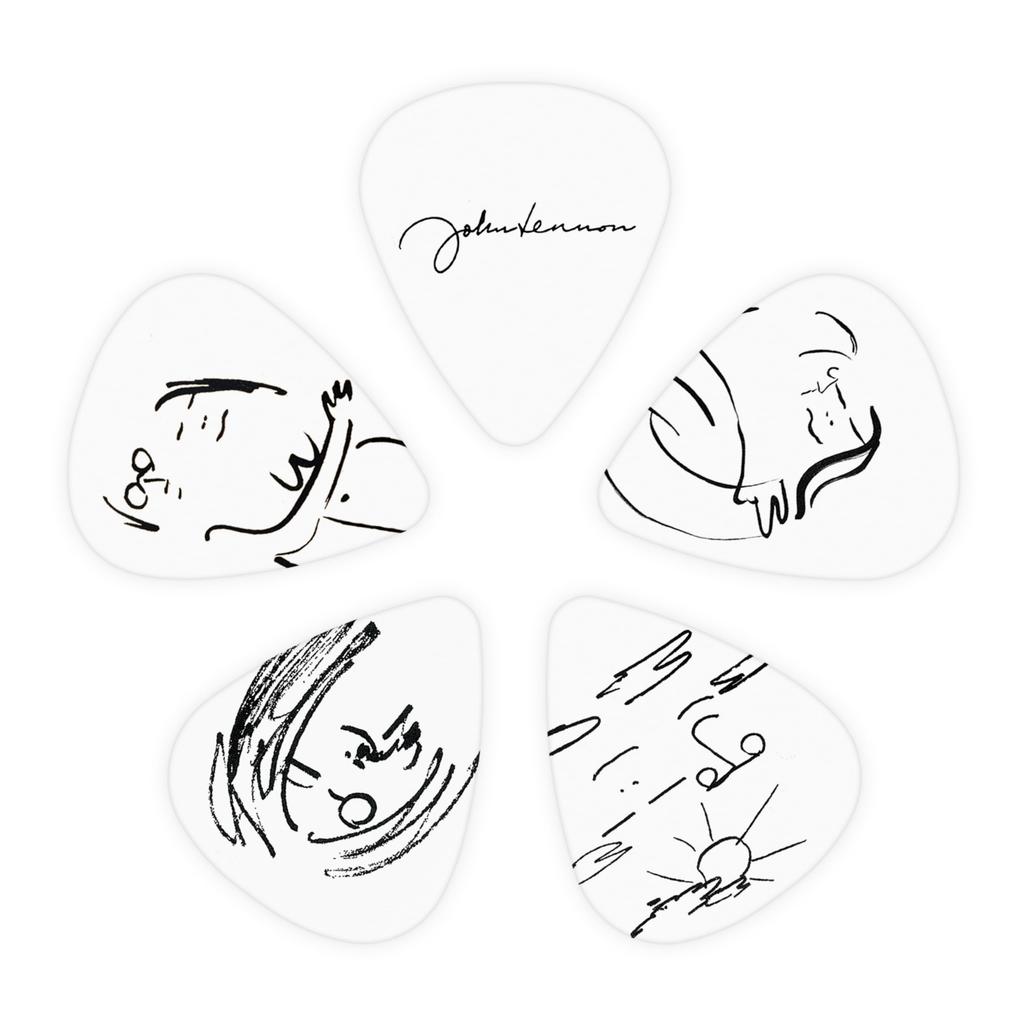 John Lennon Collection Standard 10 pieces per D'Addario John&Yoko Picks, 0.70mm Type, pack, 1CWH4-04JL