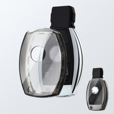 For Mercedes Benz A B C E Class GLS GLA GLK GLC 260 300L CLS CLA AMG W204 W205 W212 W463 W176 Transparent Car Key Fob Case Cover
