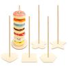 Wooden Doughnut Holder Dessert Display Rack Dim Sum Bread Sales Rack Donut Stand Birthday Party Wedding Table Decoration