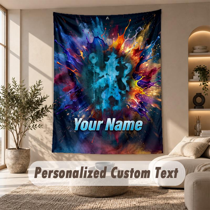 Tapestry Custom Name Text, Wall Hanging Tapestry Home Room DecorChelsea FC