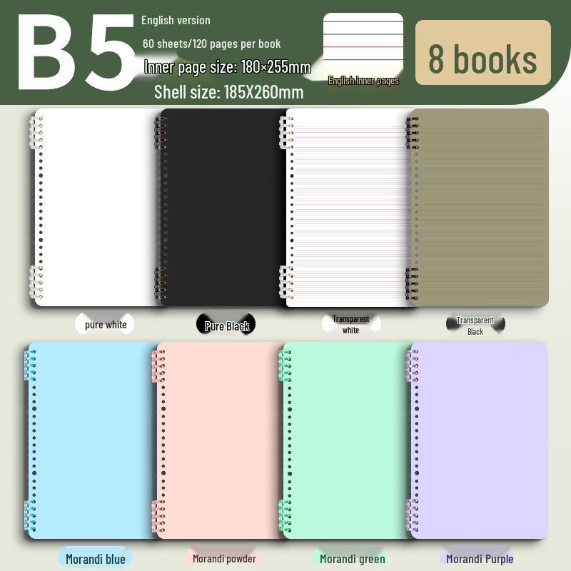 B5 Thick Loose-Leaf English Notebook for Elementary School - High-Value, Handwritten Practice Book