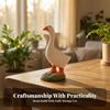 Duck Figurine with Key Hanger Playful Quirky for Shelf