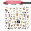 Decals Art decorations sticker Exquisite design 3D Nail Art Stickers Cute bear decorations sticker