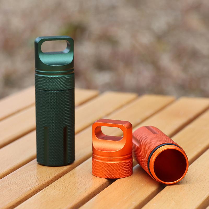 Aluminum Alloy Airtight Capsule Container for Keys,, Outdoor Kit