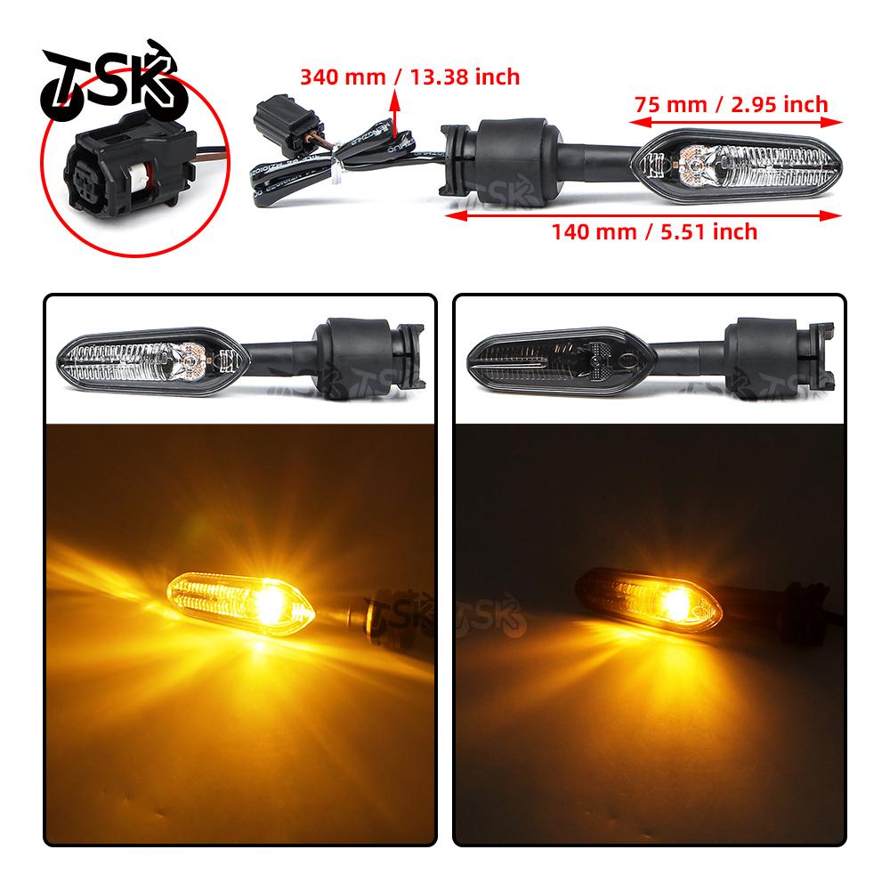Motorcycle LED Turn Signal Light For YAMAHA YZF R3 R3 R7 2021 2022 2023 FZ6 FZ1 Moto Indicator Directional Lamp