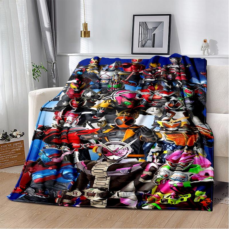 Sugar Man K-Kamen Rider GAVV Blanket Elastic Soft Candy Knight Full Storage Soft Warm Bedding Children's Gift throw blanket