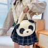 Fashion Plush Cartoon Bag Large Capacity Cute Berry Bear Pineapple Pupp Squirrel Shoulder Bag Tote Bag Panda