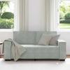 2 Seater Sofa Light Grey 180 X 78 X 84 Cm Velvet