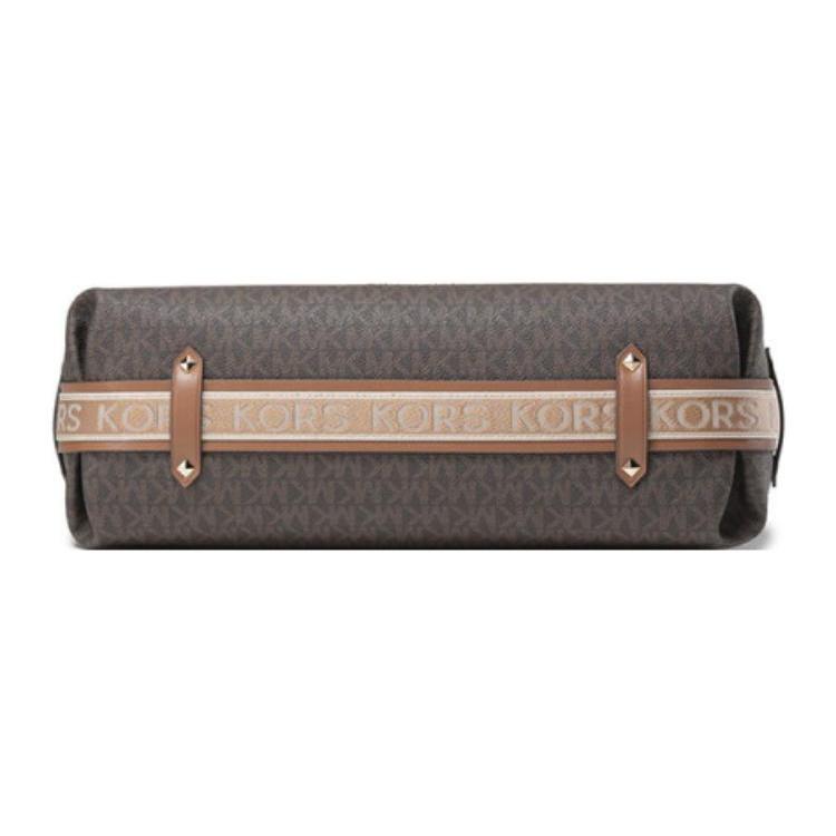 New MICHAEL KORS Canvas One Shoulder Handbag Women's Brown/Acorn 30T2G5VH3B-252