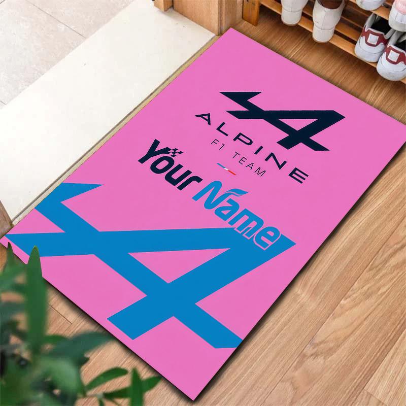 Alpine F1 Custom Name Carpet Rug For Living Room Bedroom Home Sofa Decoration Kids Play Nonslip Floor Mat