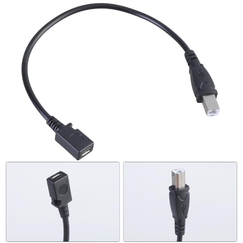 29cm USB 5Pin Data Sync Cable USB 5Pin Female to USB B Male Adapter Cable for Printer Scanners Musical Instrument
