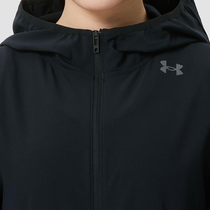 Under Armour Windproof Water-Resistant Fitness Training Hooded Long Sleeve Running Jacket Women jackets 6009542-001