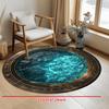 Round Area Rug Non Slip Washable Floor Mat Entryway Living Room Bedroom Patio Garden Decor Indoor Outdoor Home Carpet