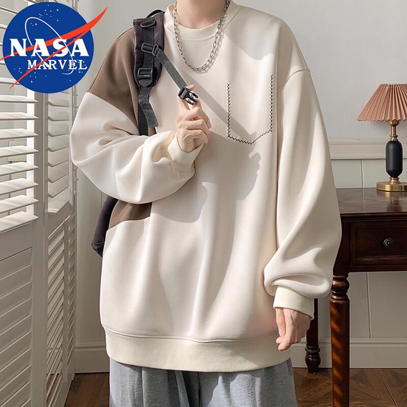 

Мужской свитшот с круглым вырезом и вафельным плетением NASA MARVEL 3XL