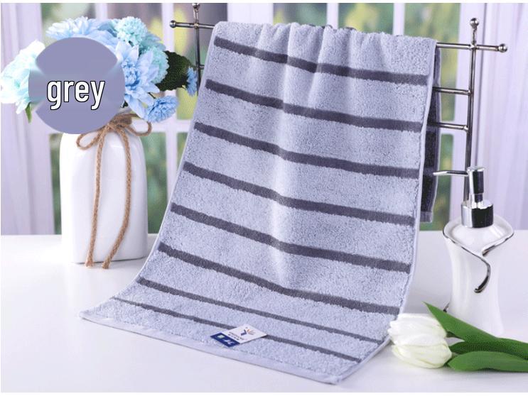 Golden Number Cotton High-Low Pile Check Face Towel - Soft, Absorbent, Couple & Family Style