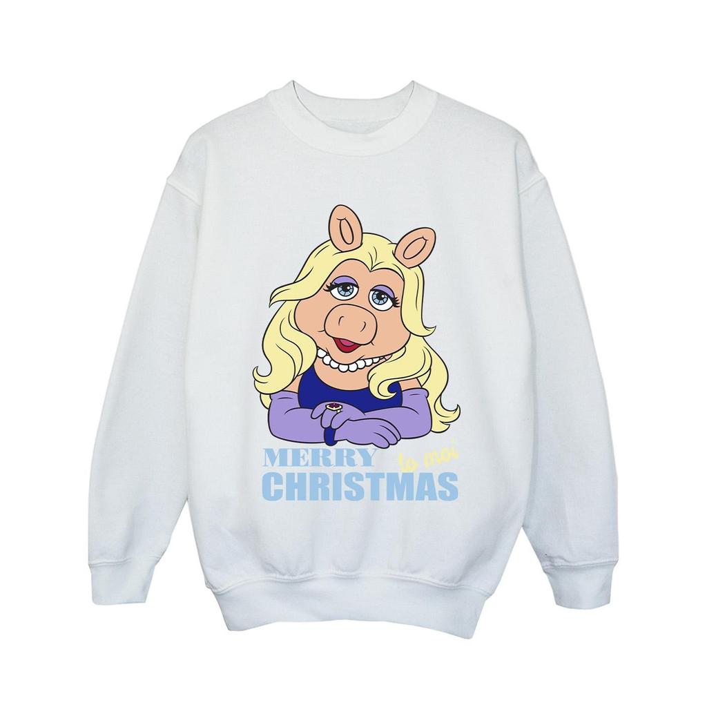 Disney Girls Muppets Miss Piggy Queen of Holidays Sweatshirt