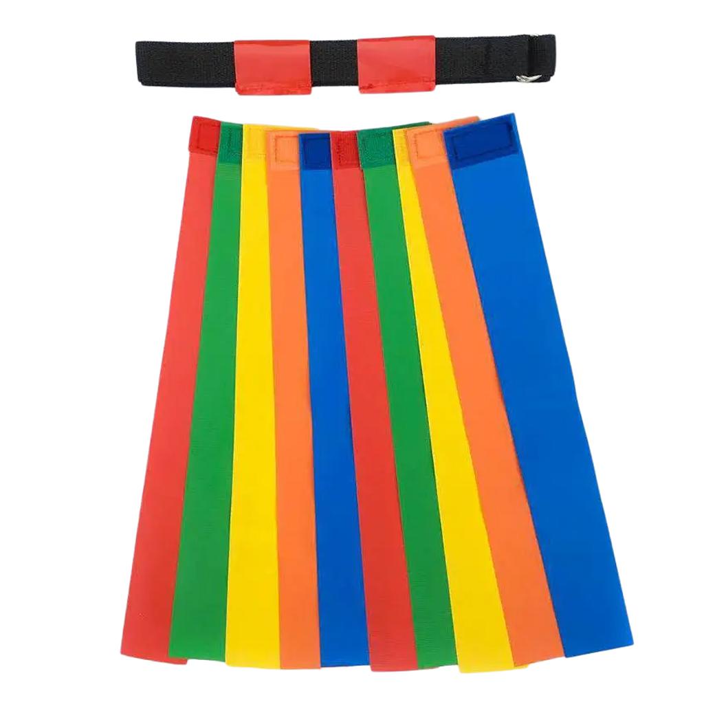 Nylon Rugby Waist Belt Tag Rugby Belt Adjustable Football Waist Strap Rugby Training Ribbon Football Flag Football Belt