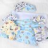 Soft Plush Double-Layer Baby Swaddle Blanket With Cartoon Animal Print Matching Pillow Set Newborns