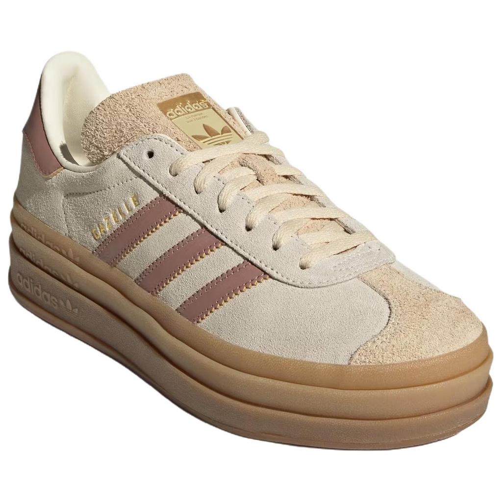 Adidas Gazelle Cream Sand Strata Gum Women Sneakers Cream-White Warm-Clay JS3893