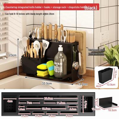 Li Lang Kitchen Countertop Knife and Storage Rack