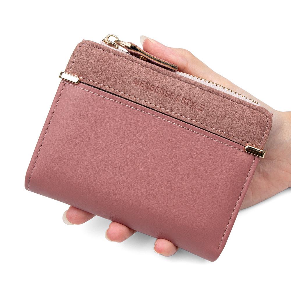 Korean Style Women's Zipper Wallet: Simple, Versatile, Short Coin Purse