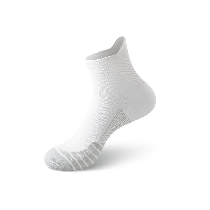 

Zhuji Men s Quick-Dry Summer Running Socks - Sweat-Absorbent, Breathable, Thin Mid-Calf Marathon Sports Socks One Size белый