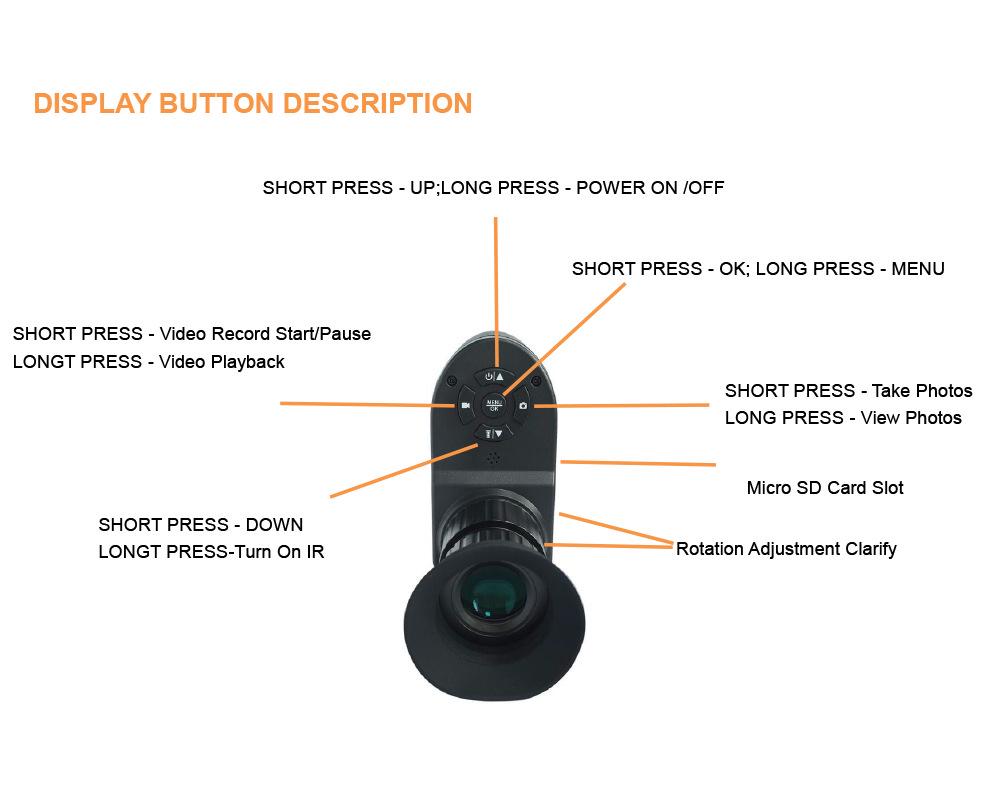 Megaorei M3 HD Infrared Night Vision Binoculars - Low-light Outdoor Imager